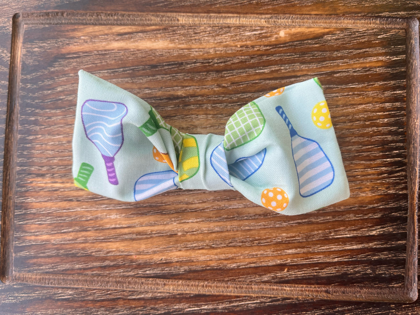 Pickle Ball Slide On Bow Tie