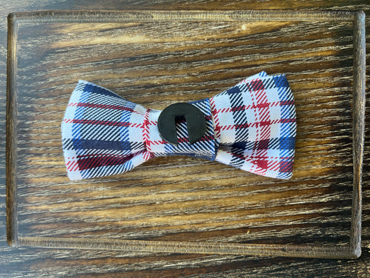 Flannel Slide On Bow Tie