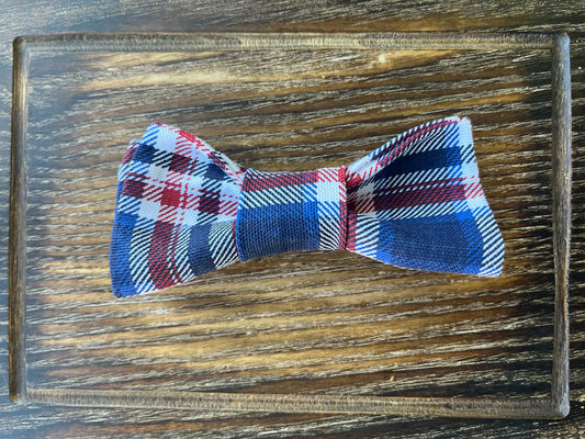 Flannel Slide On Bow Tie