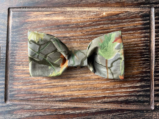 Camo Pattern #1 Slide On Bow Tie